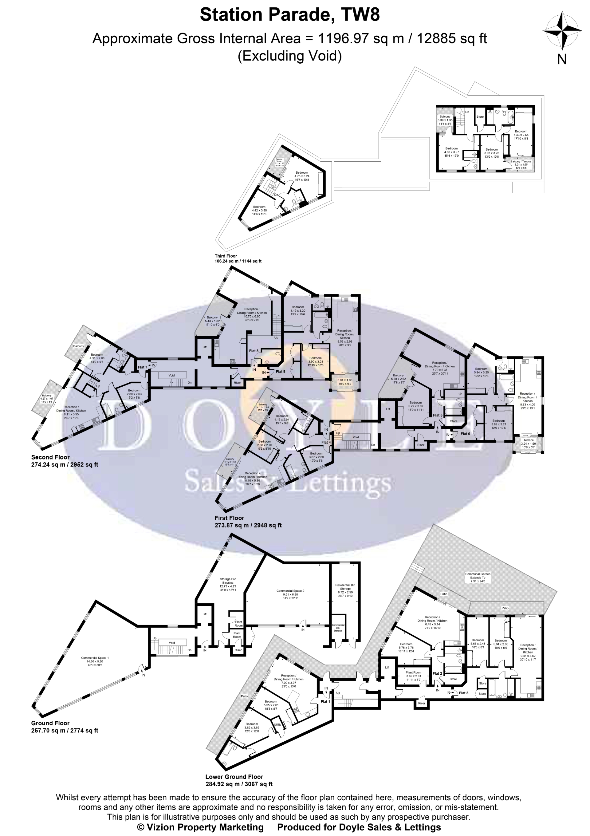 Flat 3 Station Parade, Boston Manor Road, London floorplan