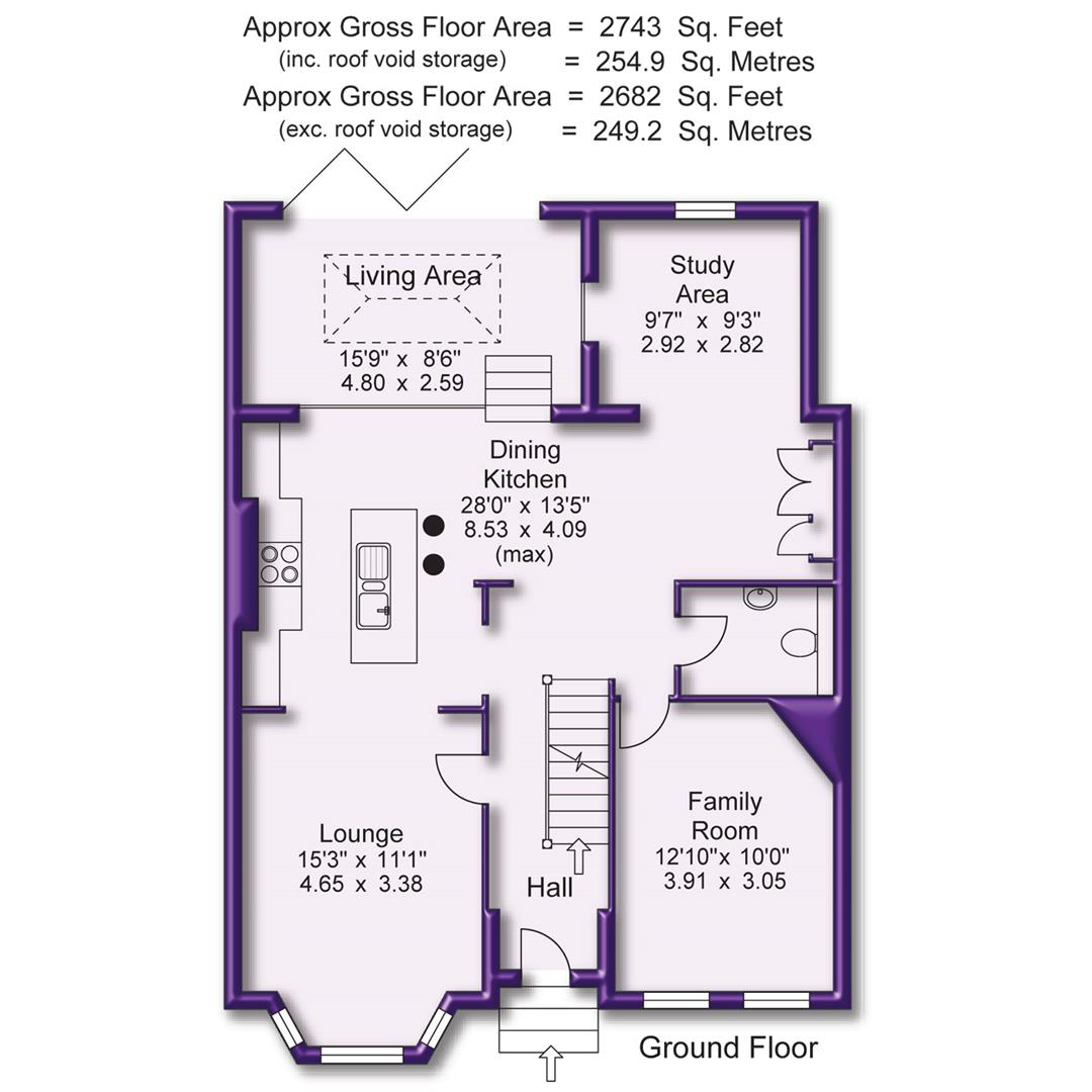 49, Albert Road, Altrincham floorplan