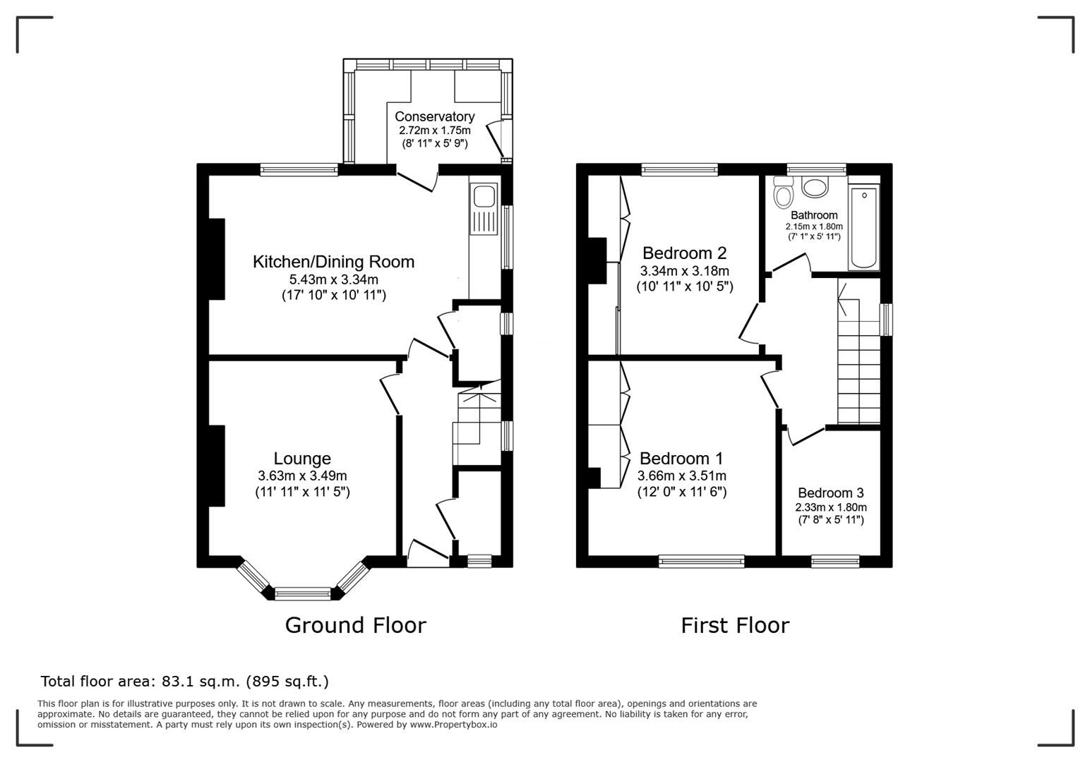 14, Chesterfield Drive, Nottingham floorplan