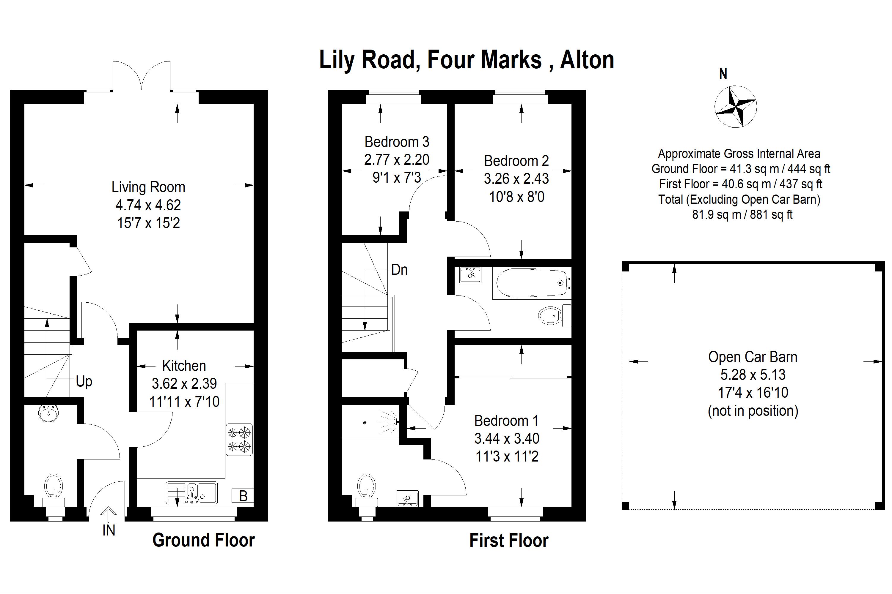 3 Bedrooms Detached house for sale in Lily Road, Four Marks, Alton, Hampshire GU34