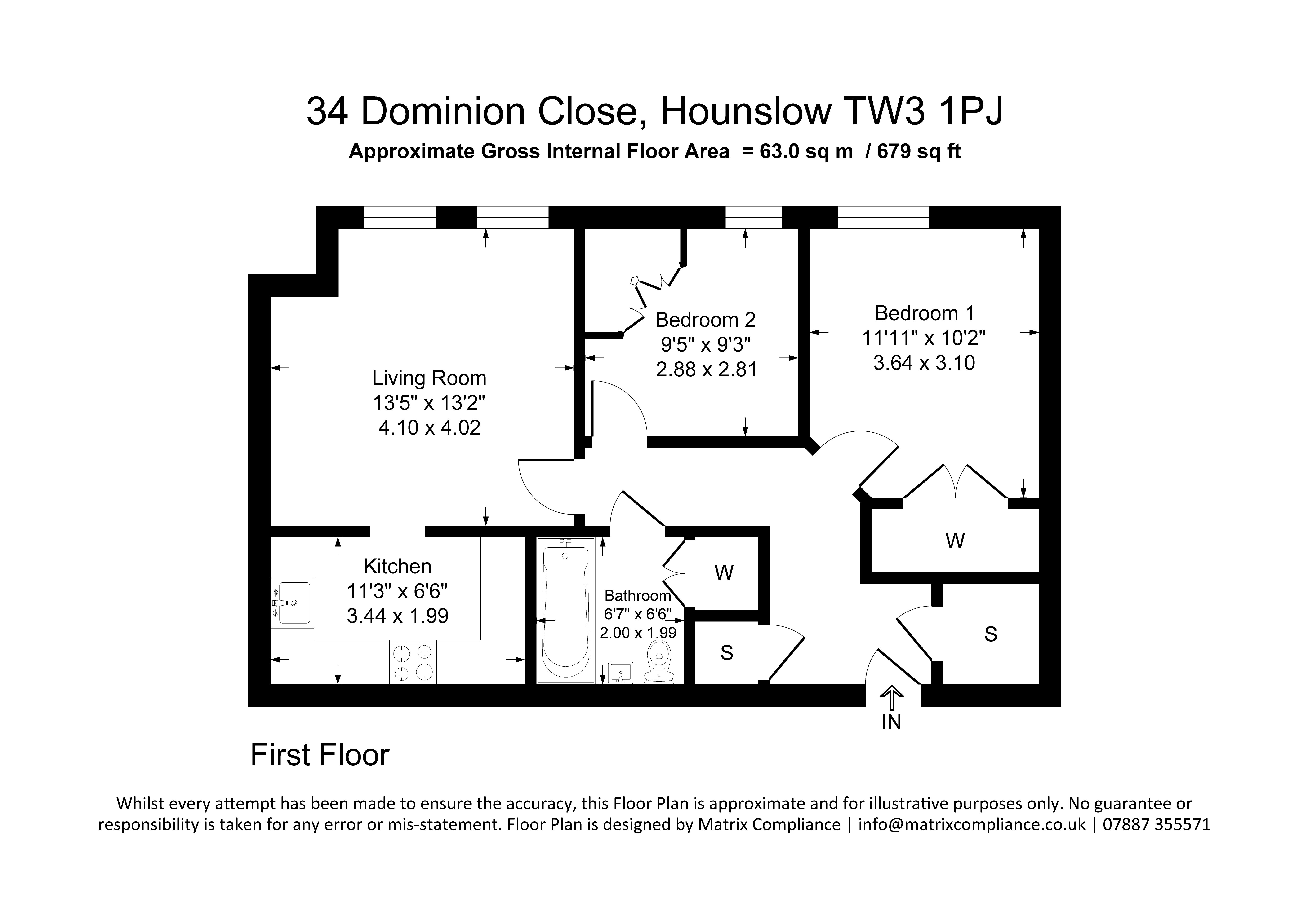 Dominion Close, Hounslow floorplan