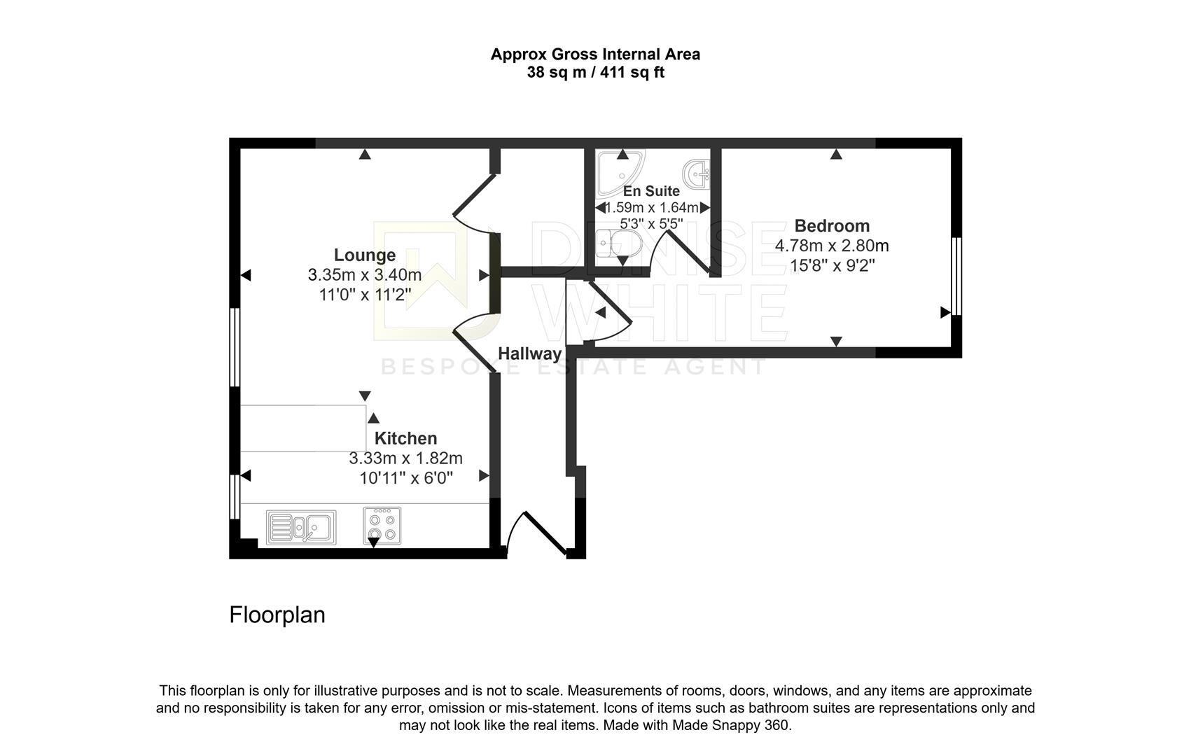 Flat 2, 12, Market Place, Ashbourne floorplan
