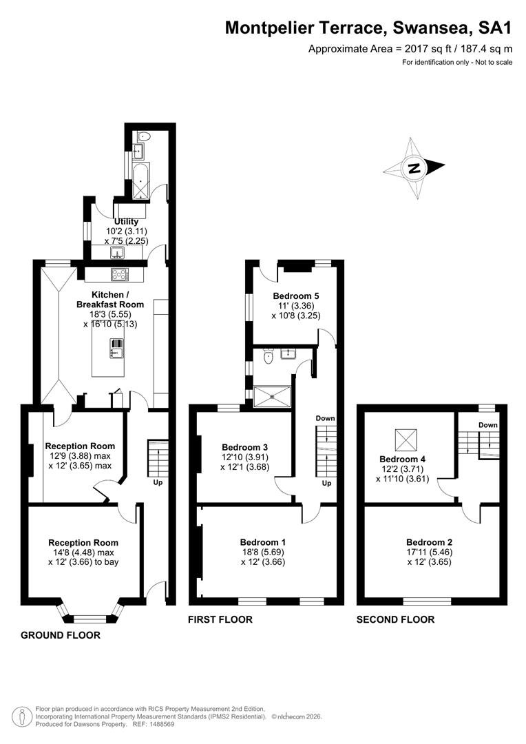 11, Montpelier Terrace, Swansea floorplan