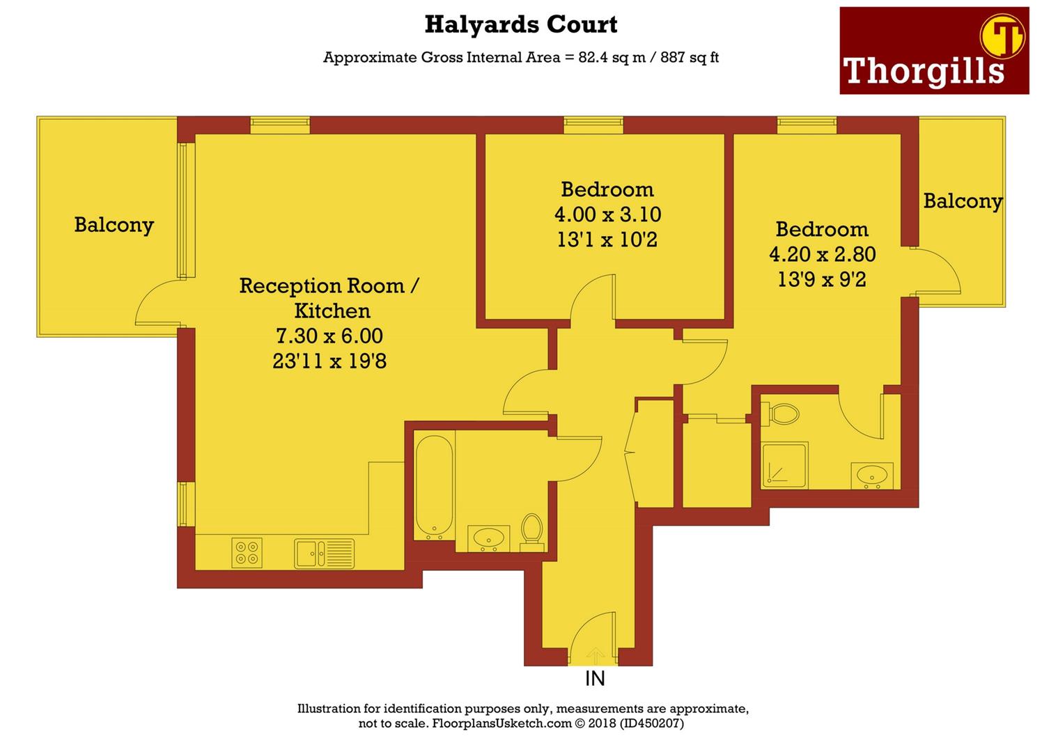 2 Bedrooms Flat for sale in Halyards Court, Brentford Lock West, Brentford TW8