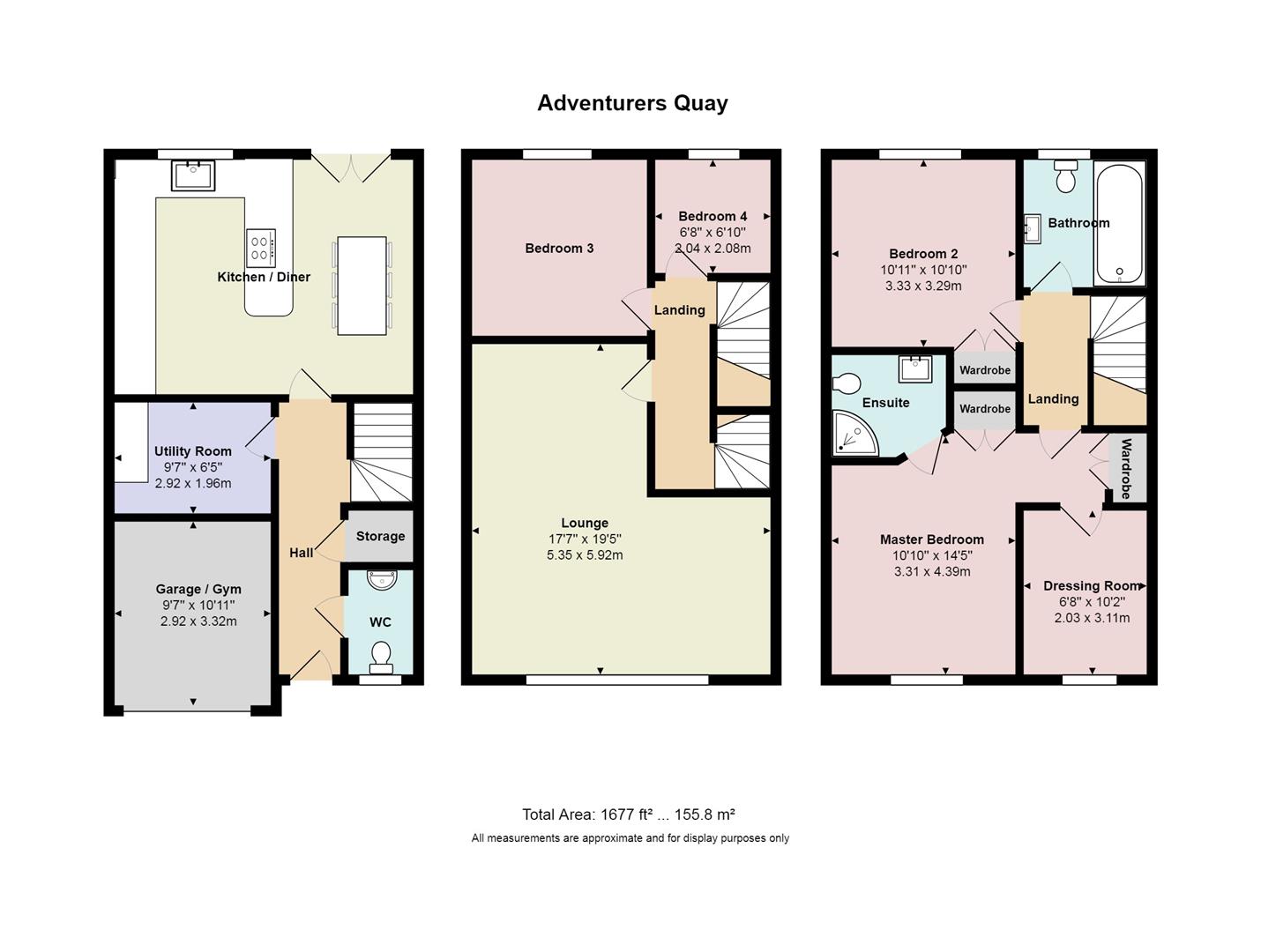 Adventurers Quay, Cardiff Bay, Cardiff CF10, 4 bedroom town house for