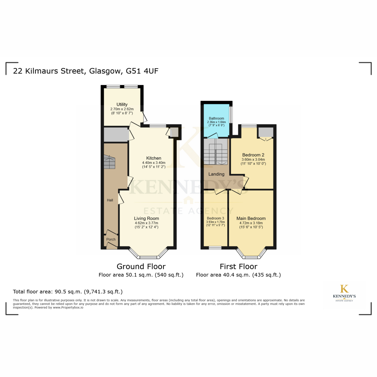 22, Kilmaurs Street, Glasgow floorplan