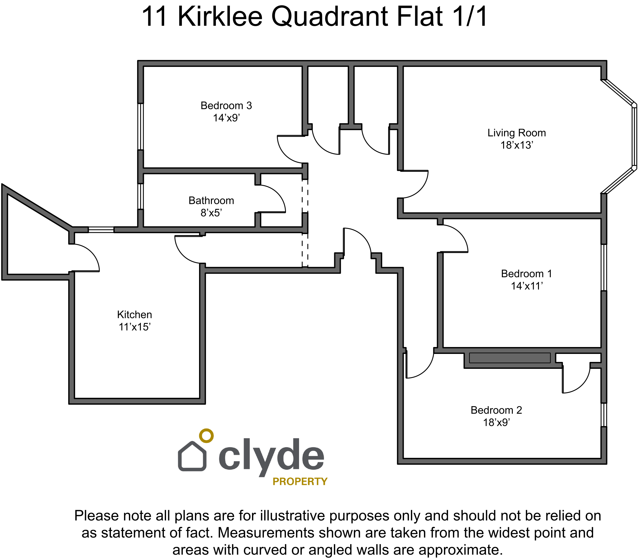 Kirklee Quadrant, Glasgow floorplan