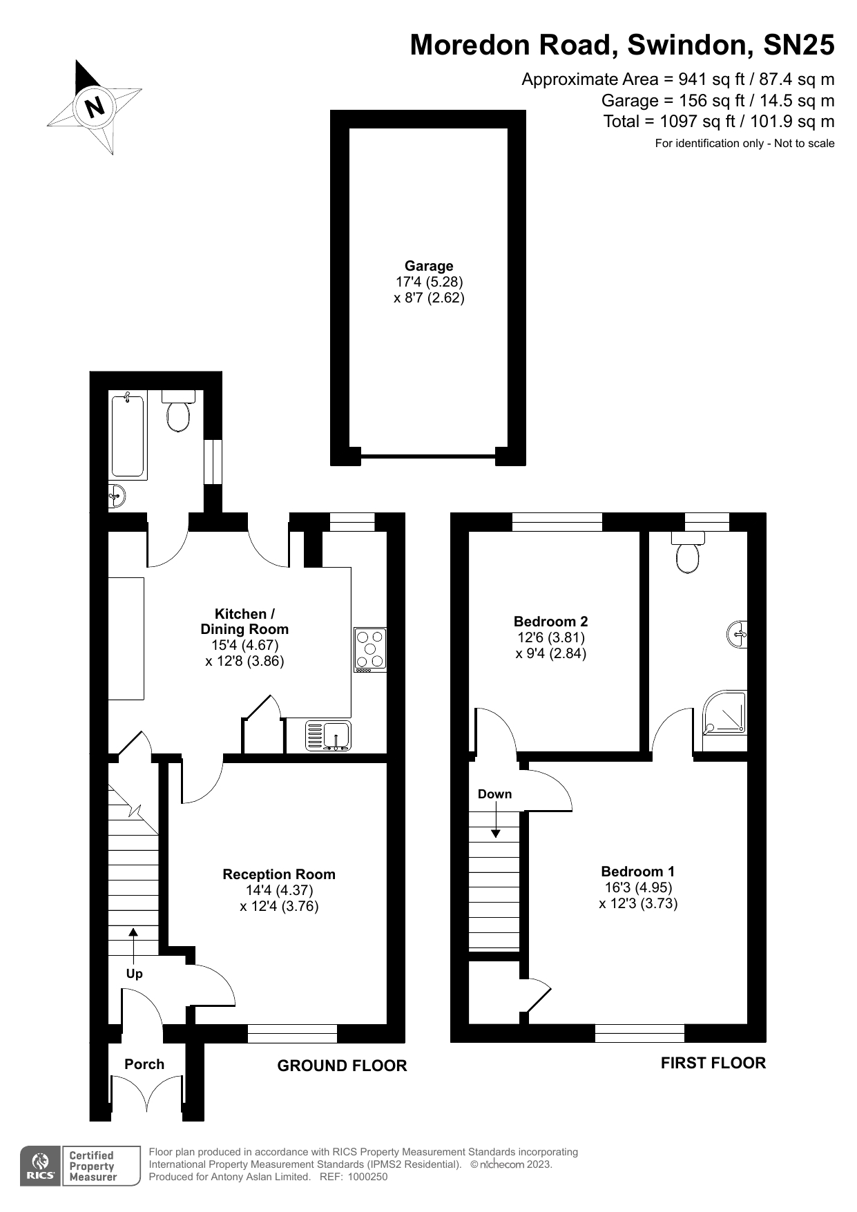 2 bed terraced house for sale in Moredon Road, Moredon, Swindon, Wiltshire SN25 64933030 Zoopla