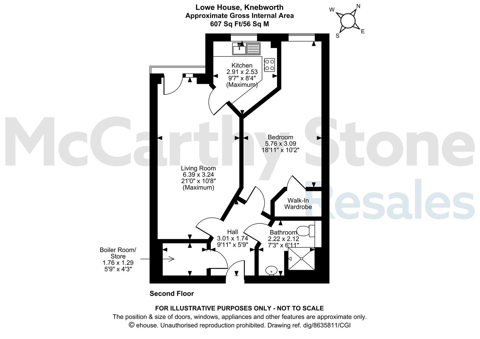 35 Lowe House, London Road, Knebworth floorplan
