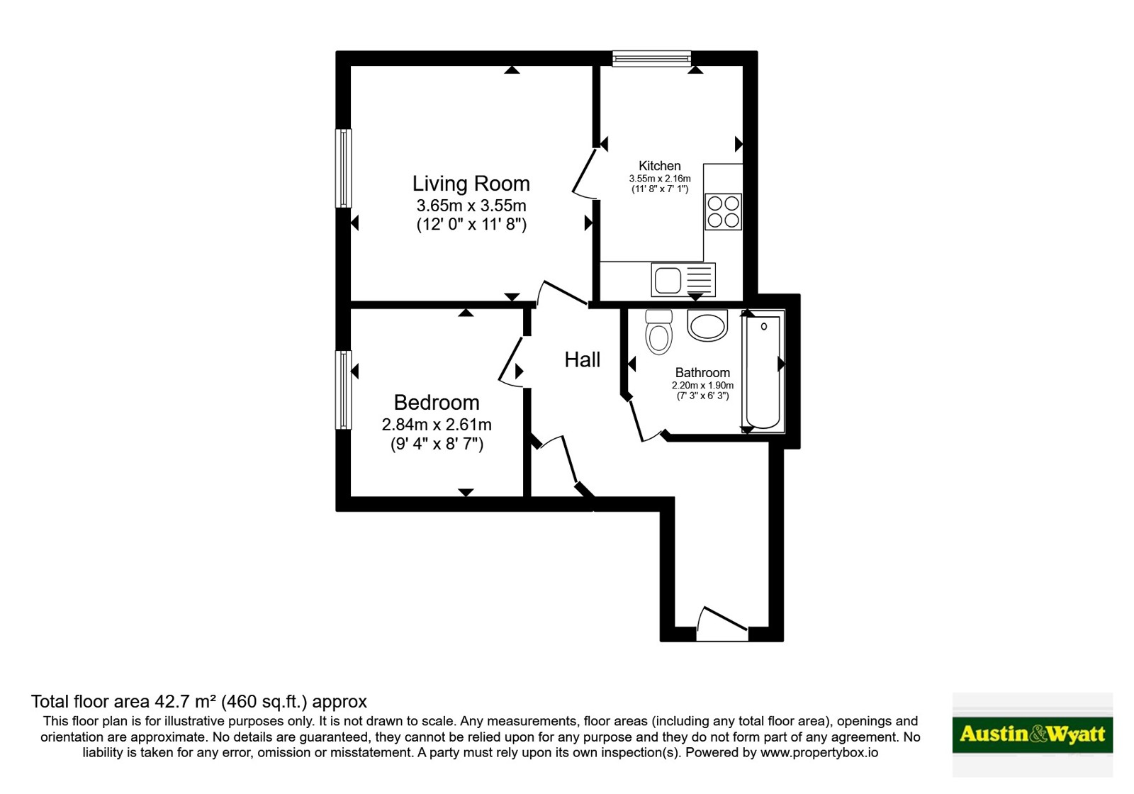 Flat 15, Basing House, 350, Shirley Road, Hampshire floorplan