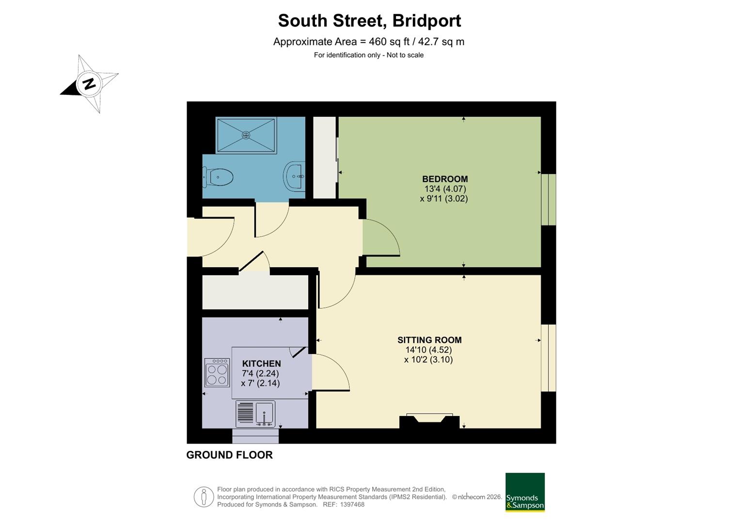 Flat 6, Folly Mill Lodge, Bridport floorplan