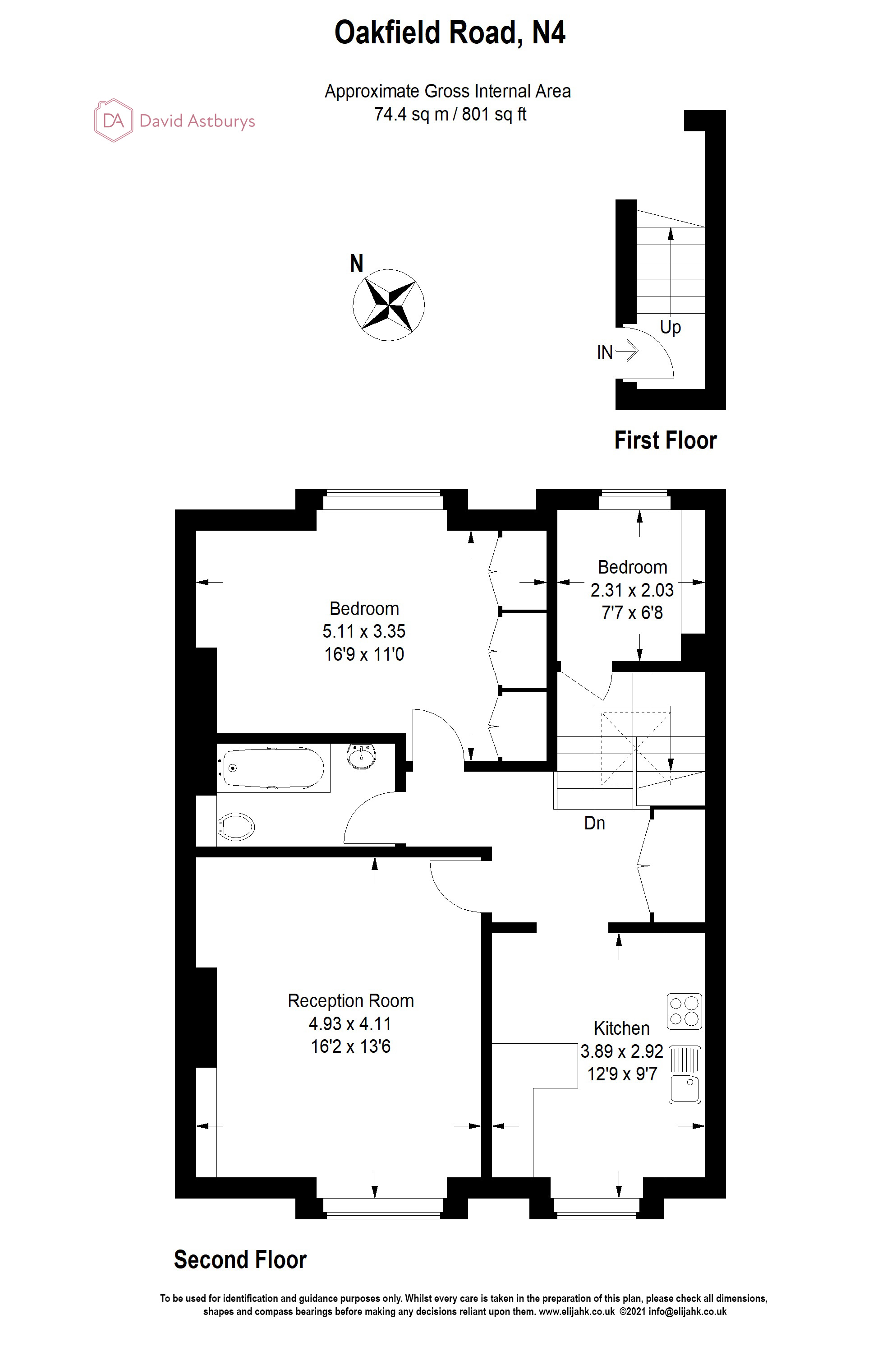 Oakfield Road, London N4, 2 bedroom flat for sale 61722491