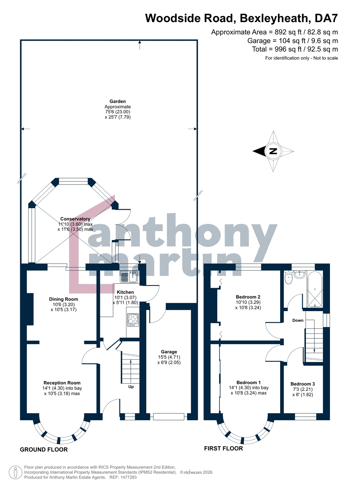 26, Woodside Road, Kent floorplan
