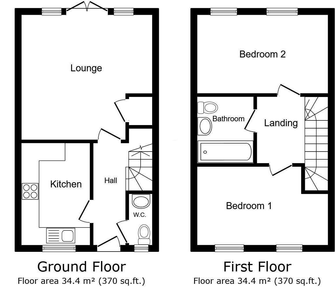 6 Parkside Court Seacroft, Leeds floorplan