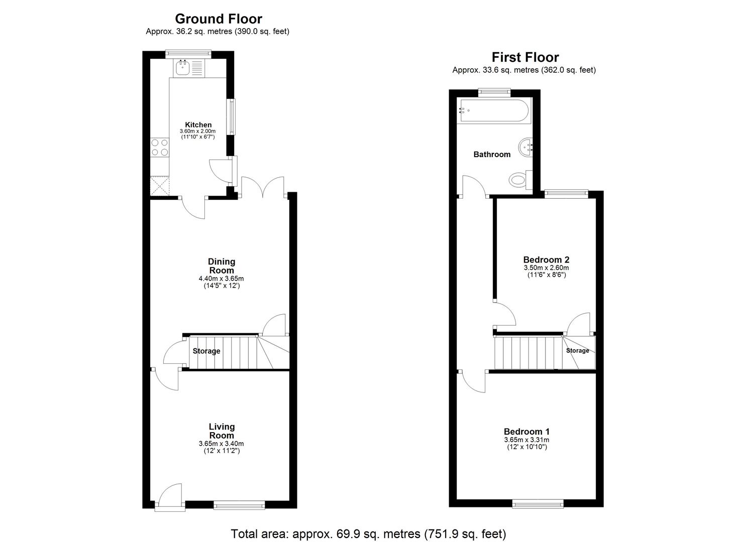 Barrow Road, Quorn, Loughborough LE12, 2 bedroom end terrace house for