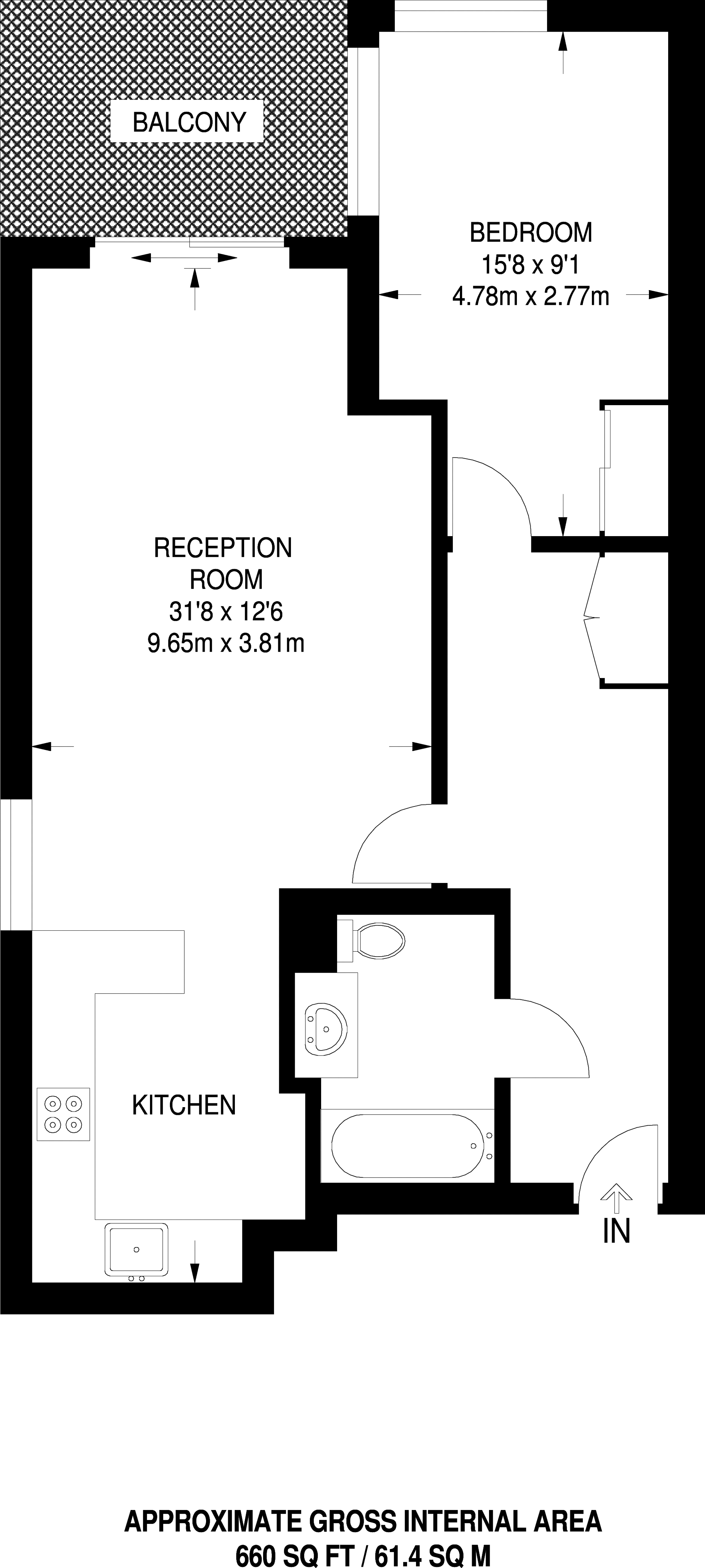 1 Bedrooms Flat to rent in Jaeger House, Fulham SW6