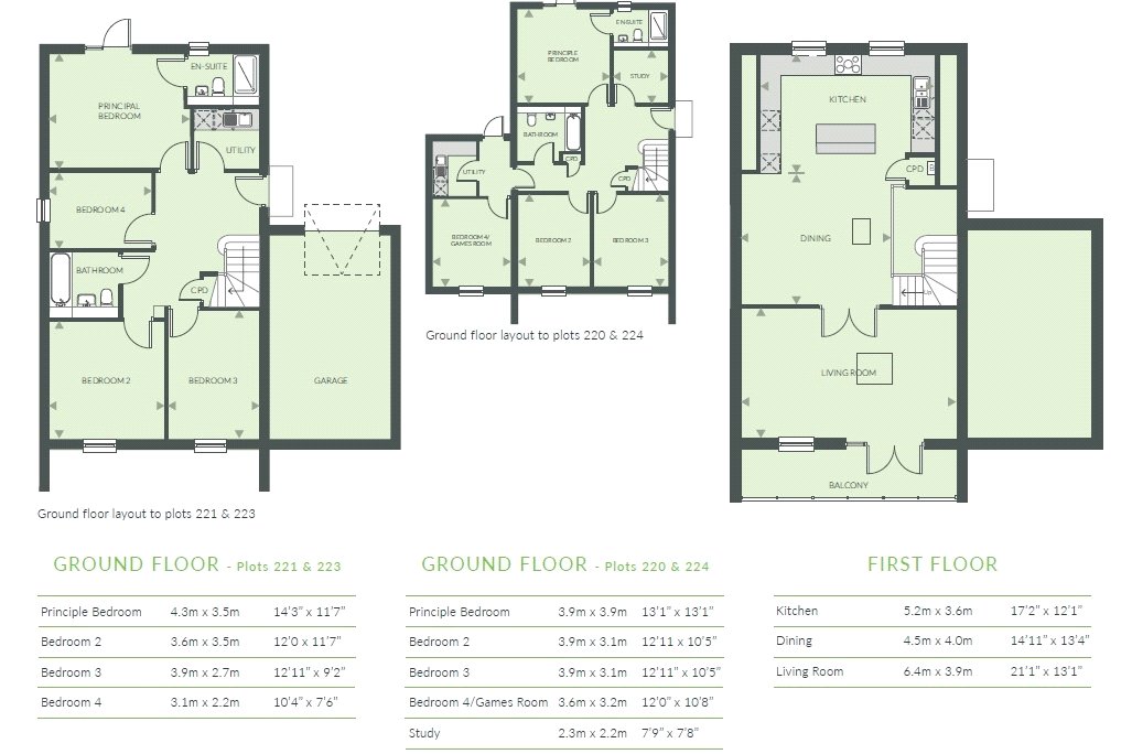 Plot 220 The Lavender+,, Little Cotton Farm, Devon floorplan