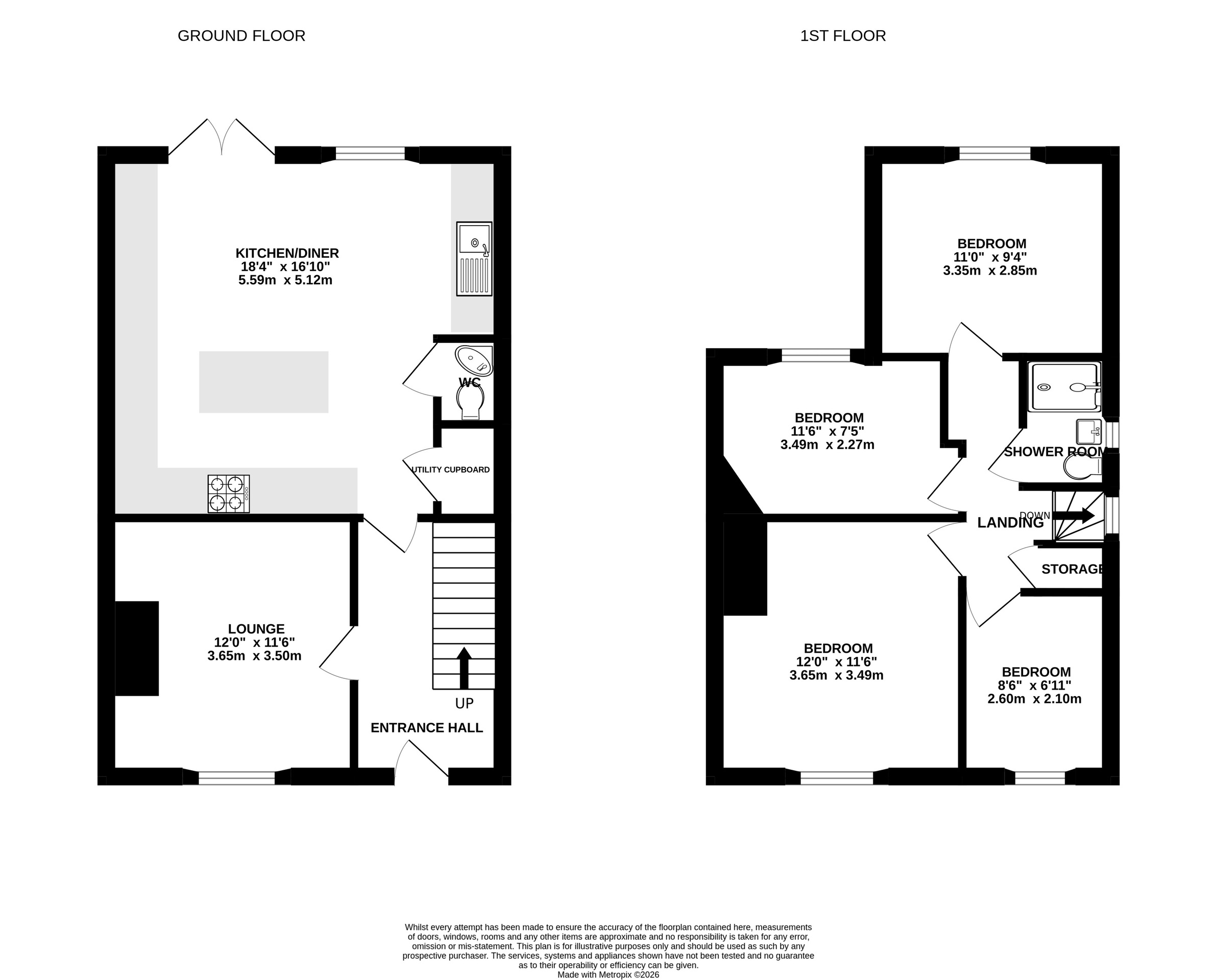 3 Corston Walk, Bristol floorplan