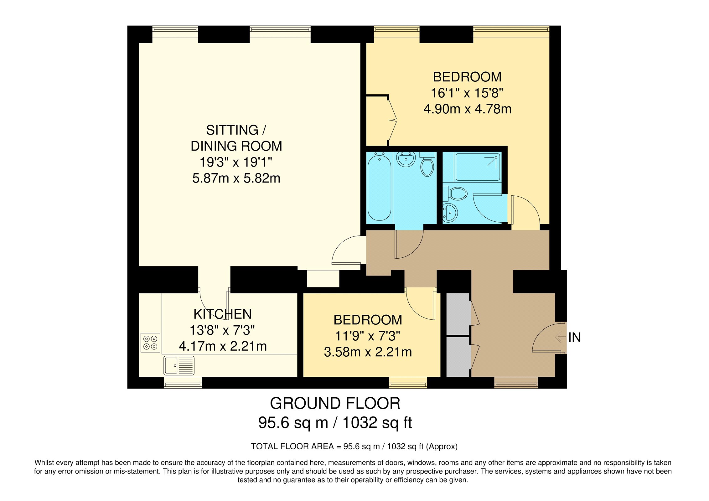 Flat 12, Lavender Court,, Lavender Close, Surrey floorplan