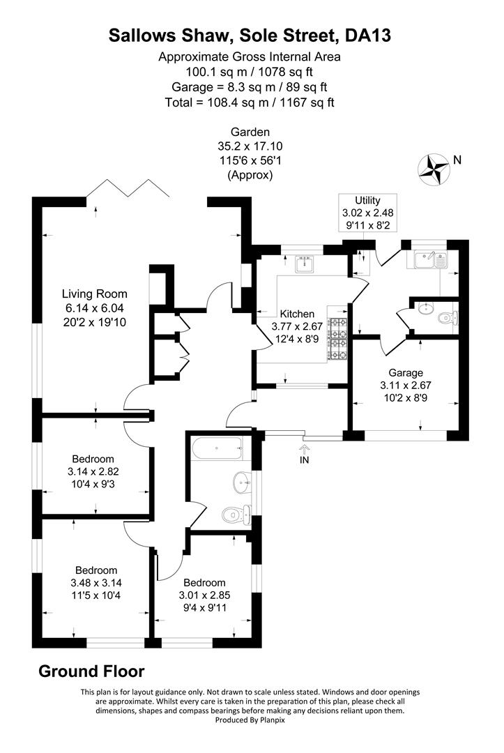 34, Sallows Shaw, Sole Street floorplan