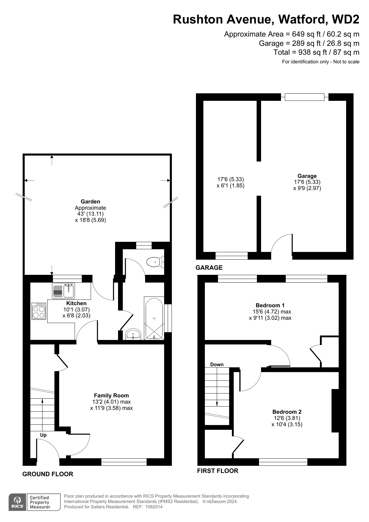 98 Rushton Avenue,, Garston, Watford floorplan