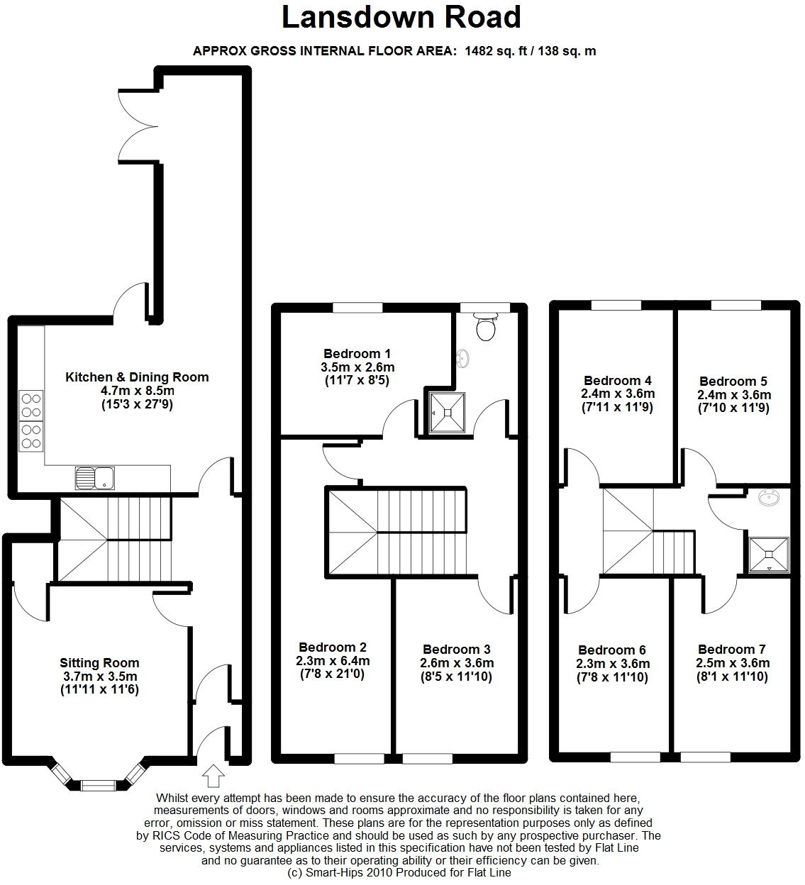 7 Bedrooms Terraced house to rent in Lansdown Road, Redland, Bristol BS6