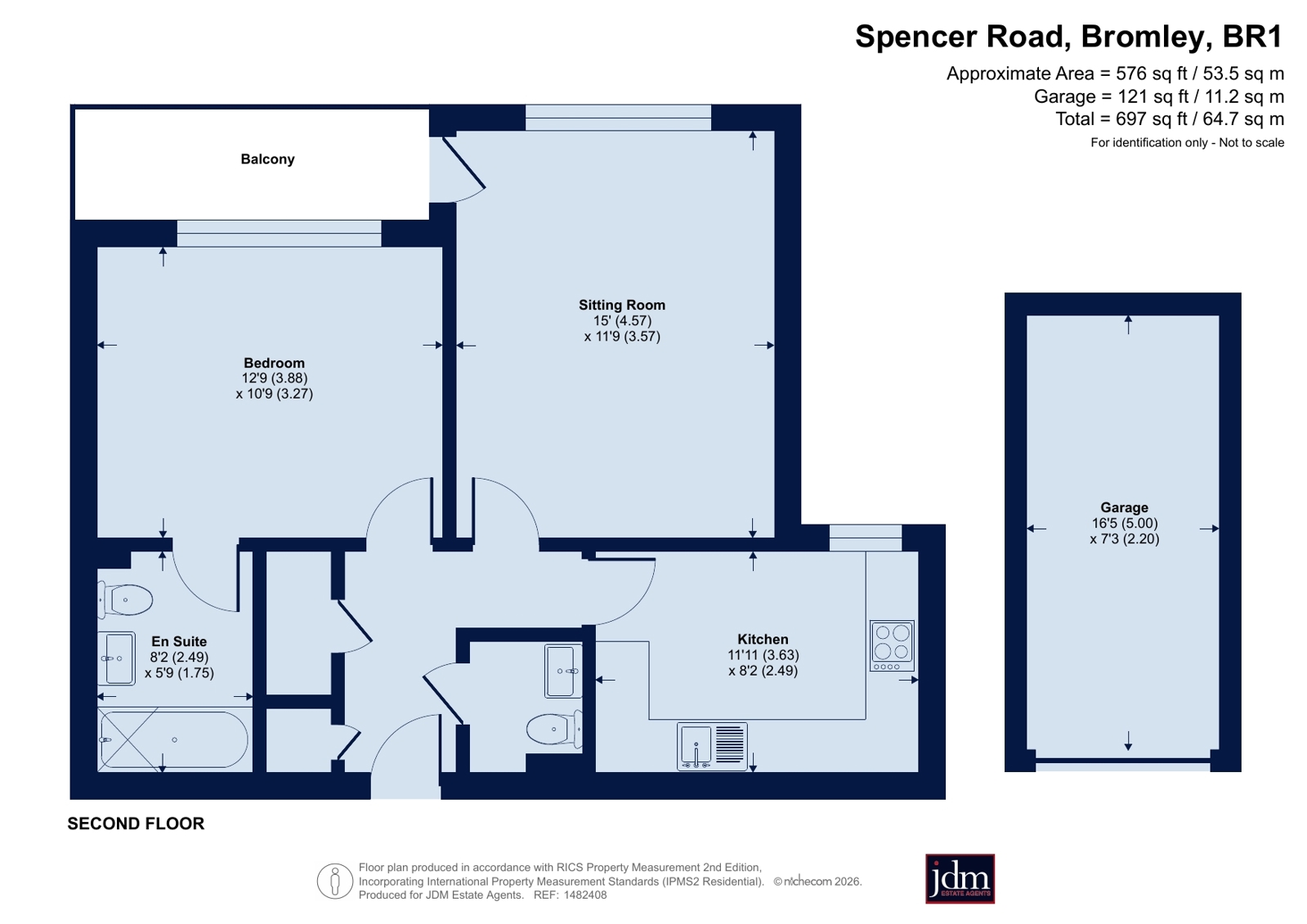 Flat 18, Foxleas Court, 4, Spencer Road, Bromley floorplan