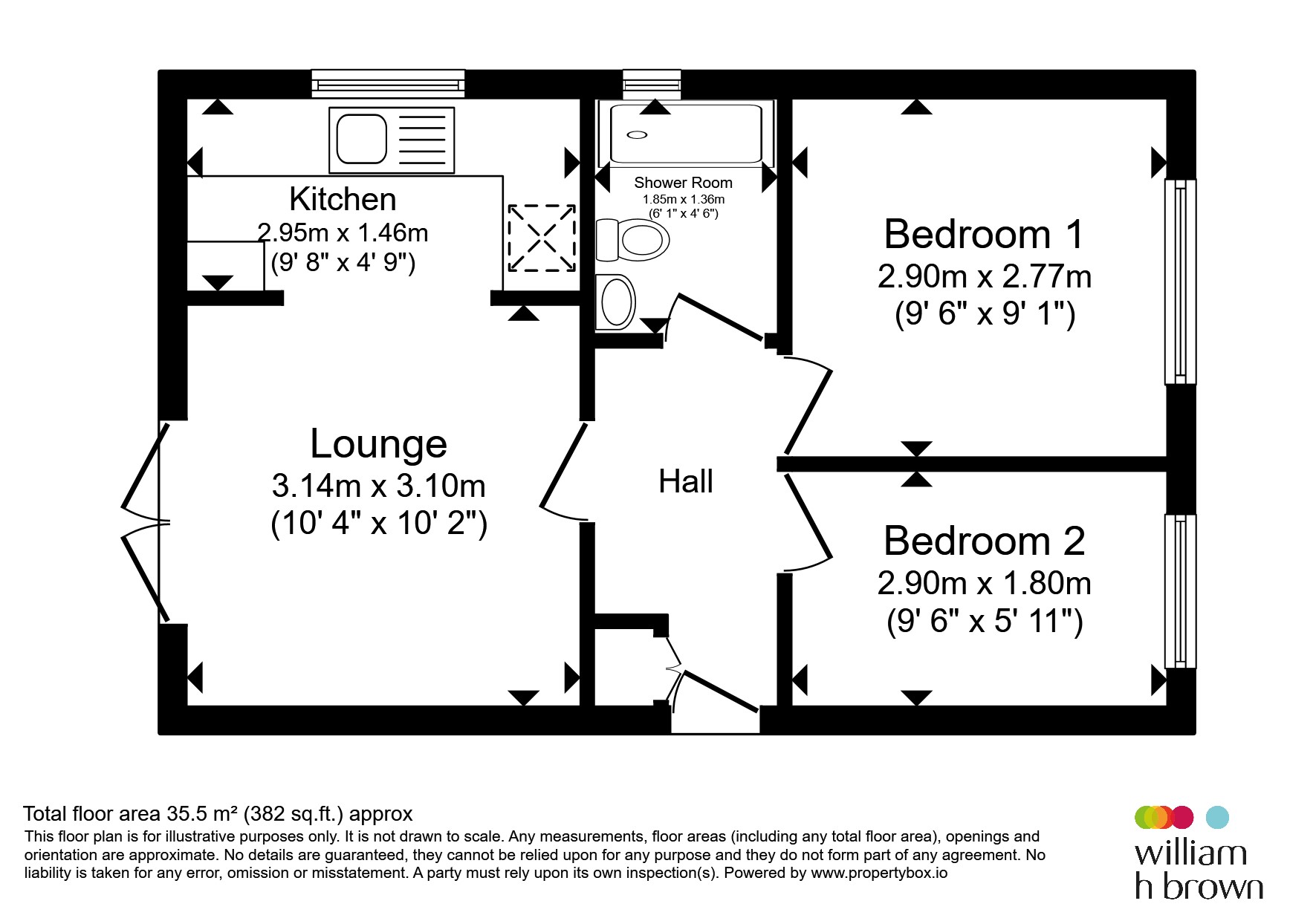 5, Waveney Court, Diss floorplan