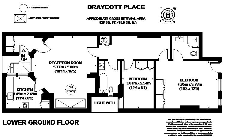 2 Bedrooms Flat to rent in Draycott Place, London SW3