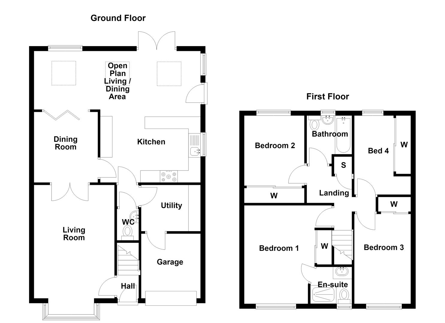28, Oakfield Grove, Biddulph floorplan