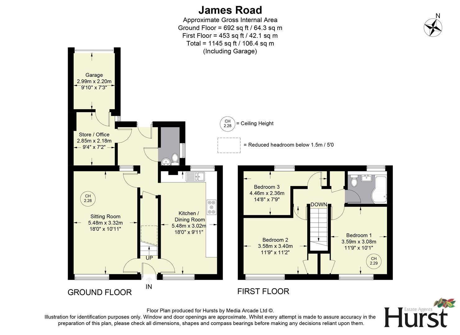 2, James Road, High Wycombe floorplan
