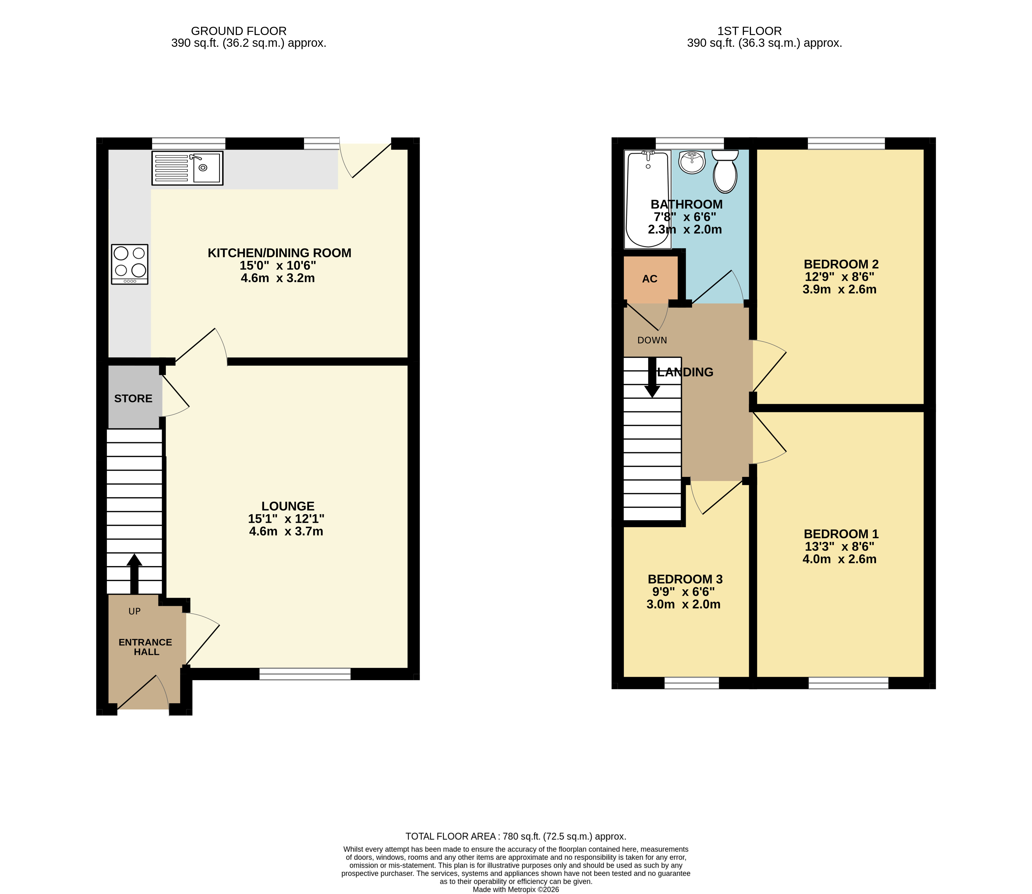 160, Crosslands, Milton Keynes floorplan