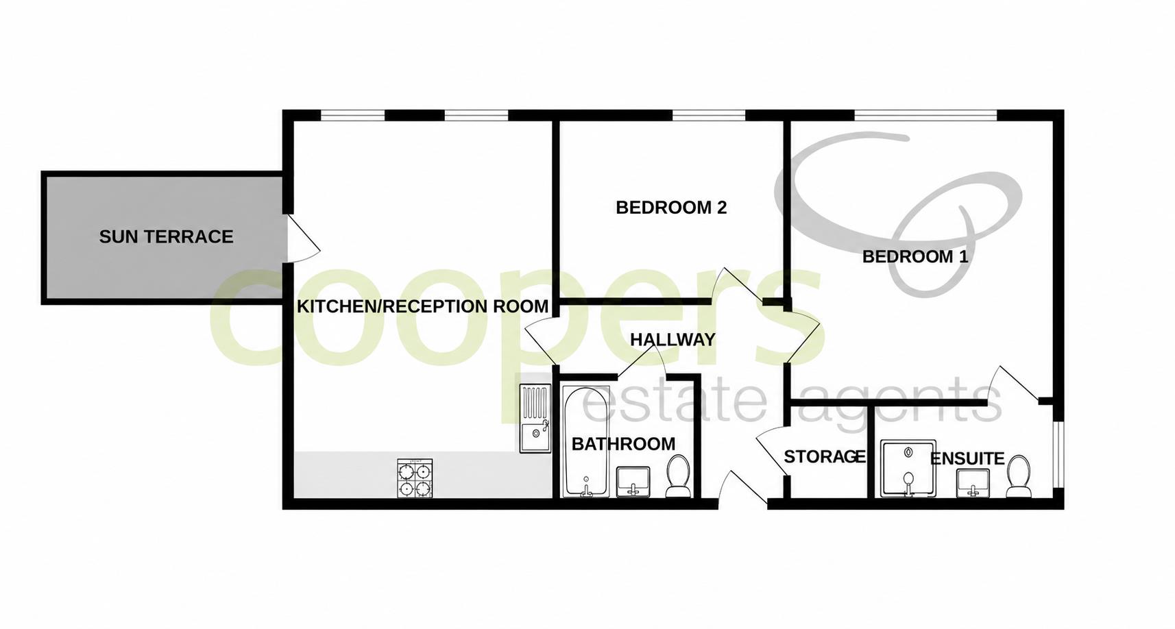 Flat 17, 23, Upton Road, Watford floorplan