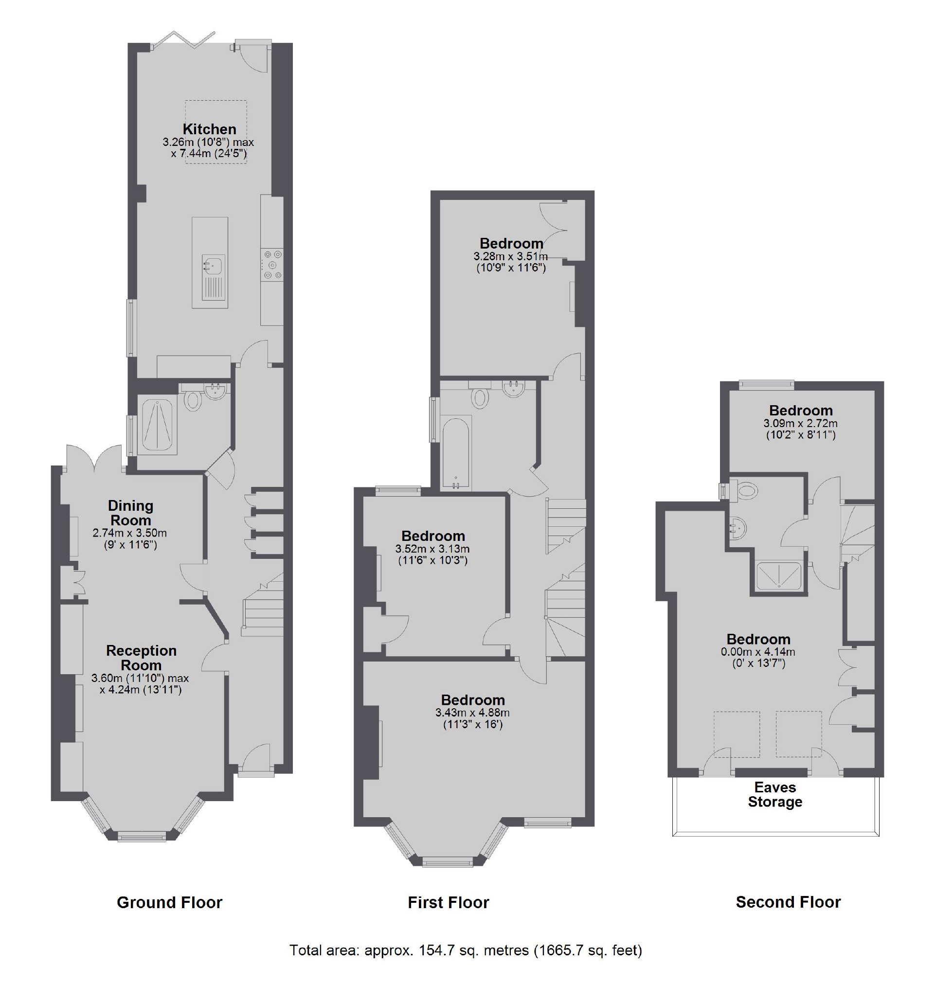 88, St. Albans Avenue, London floorplan