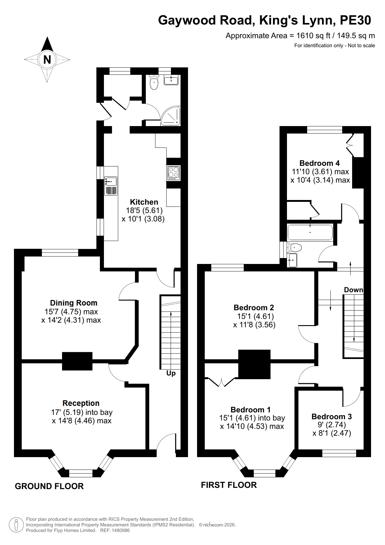 39, Gaywood Road, King's Lynn floorplan