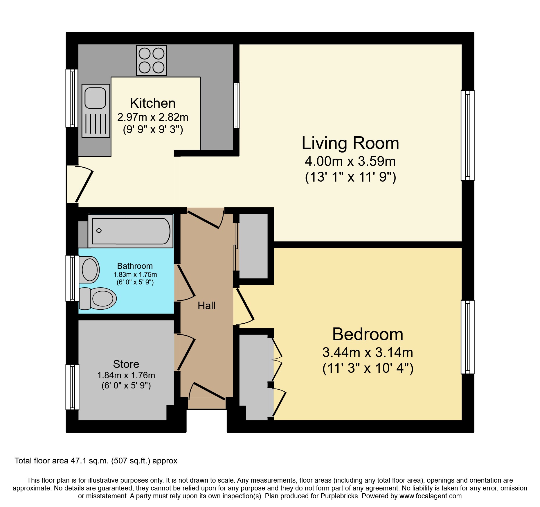 58, St. Bedes Crescent, Cambridge floorplan