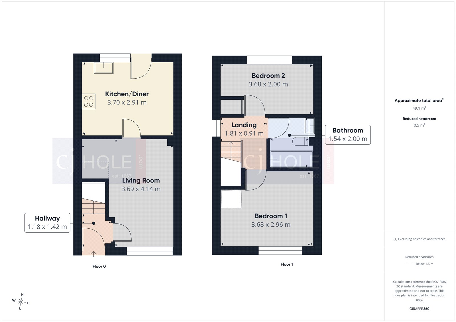 70, The Worthys, Bristol floorplan