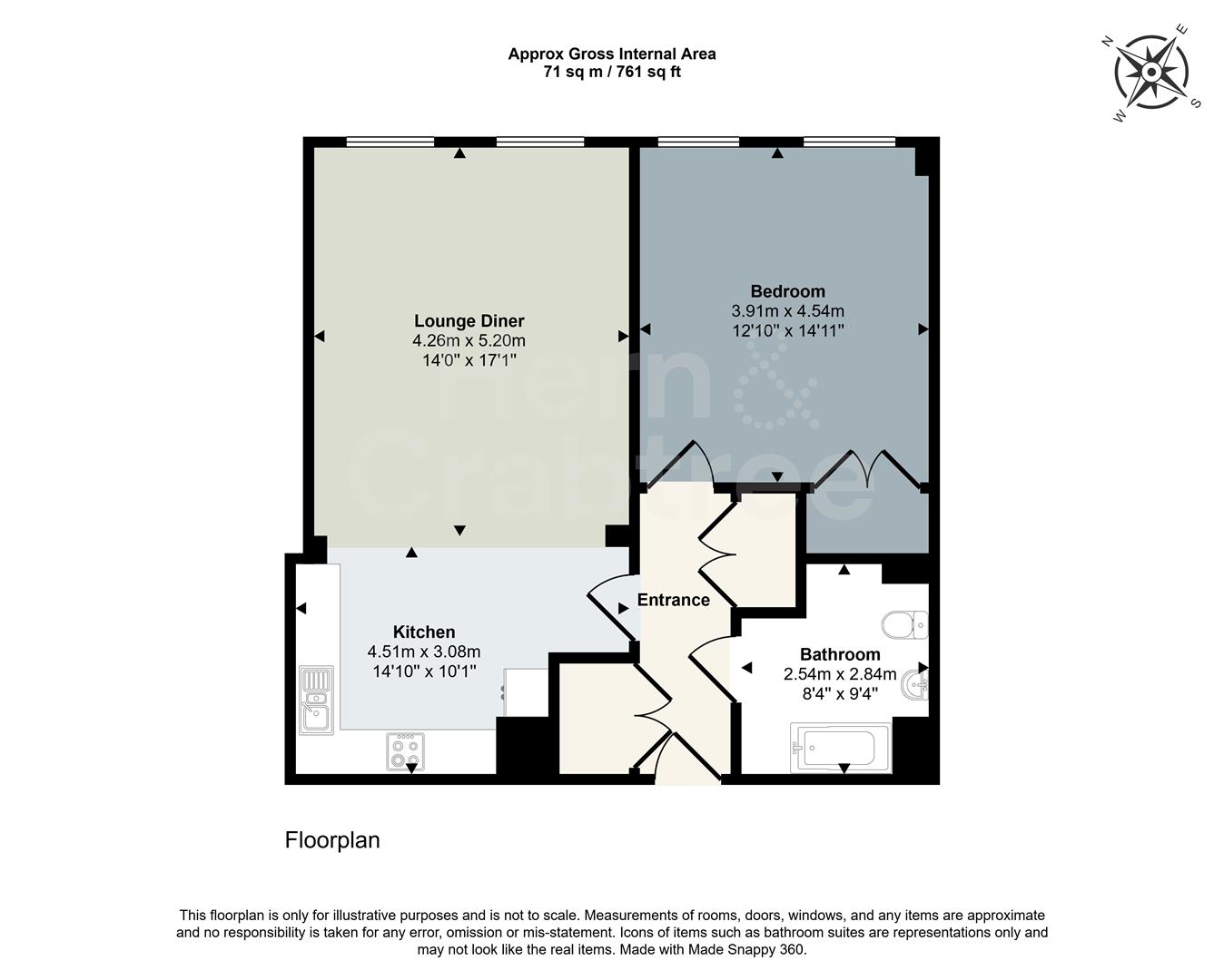 David Morgan Apartments, 2.12, Barry Lane, Cardiff floorplan