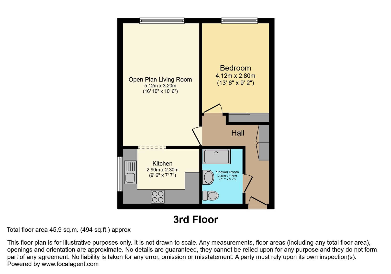 58, The Dell, Colchester floorplan