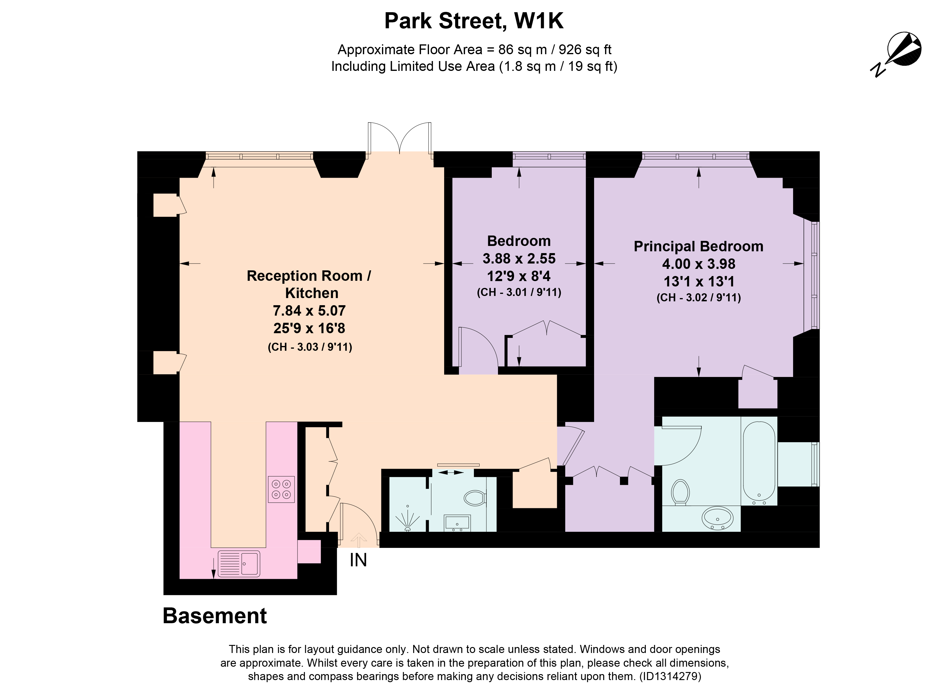80, Park Street, London floorplan