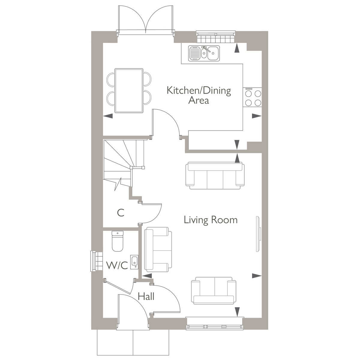 Plot 5, Woodside View, Bishops Green floorplan