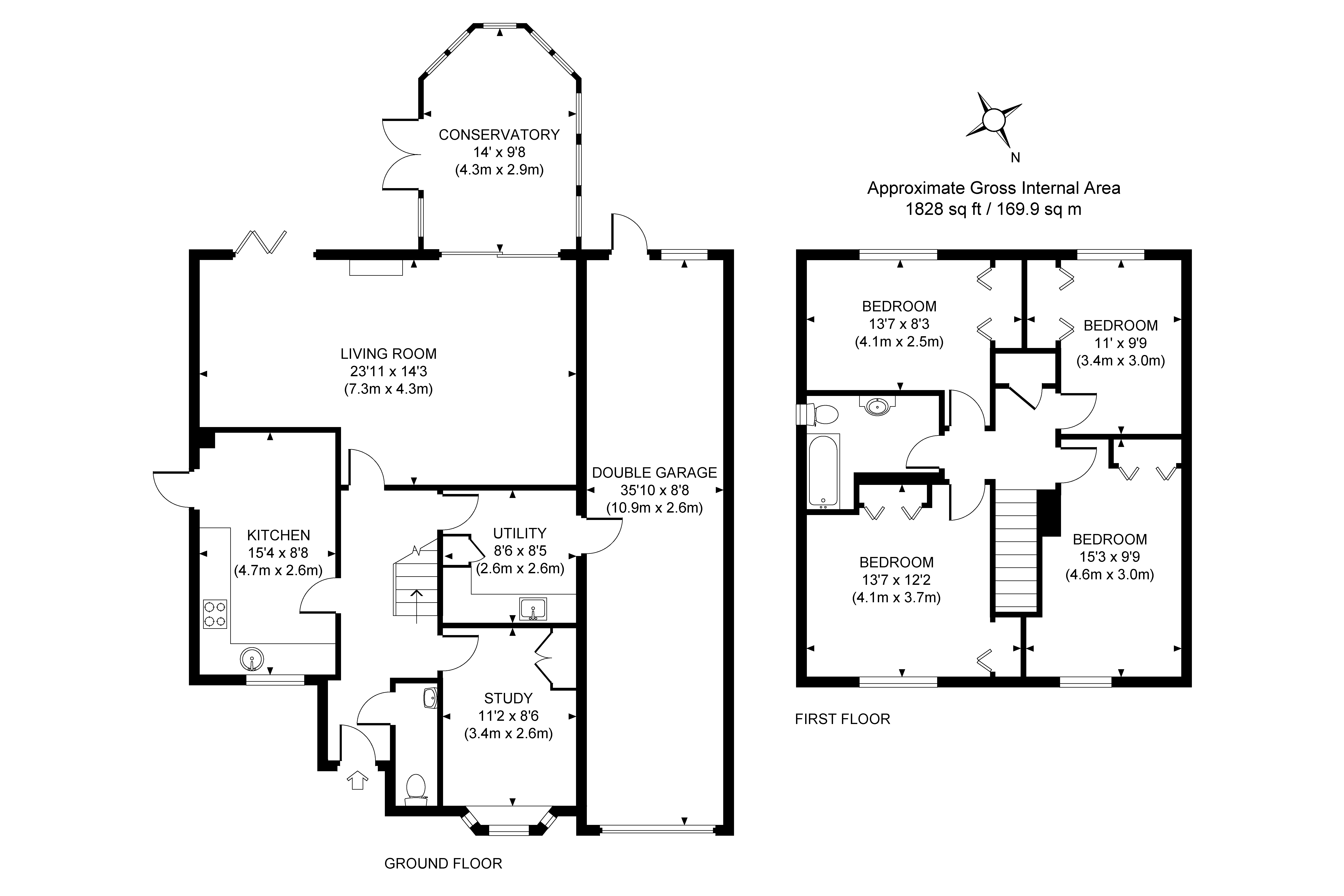 No Data Give, 34 Claydon Road, Woking floorplan