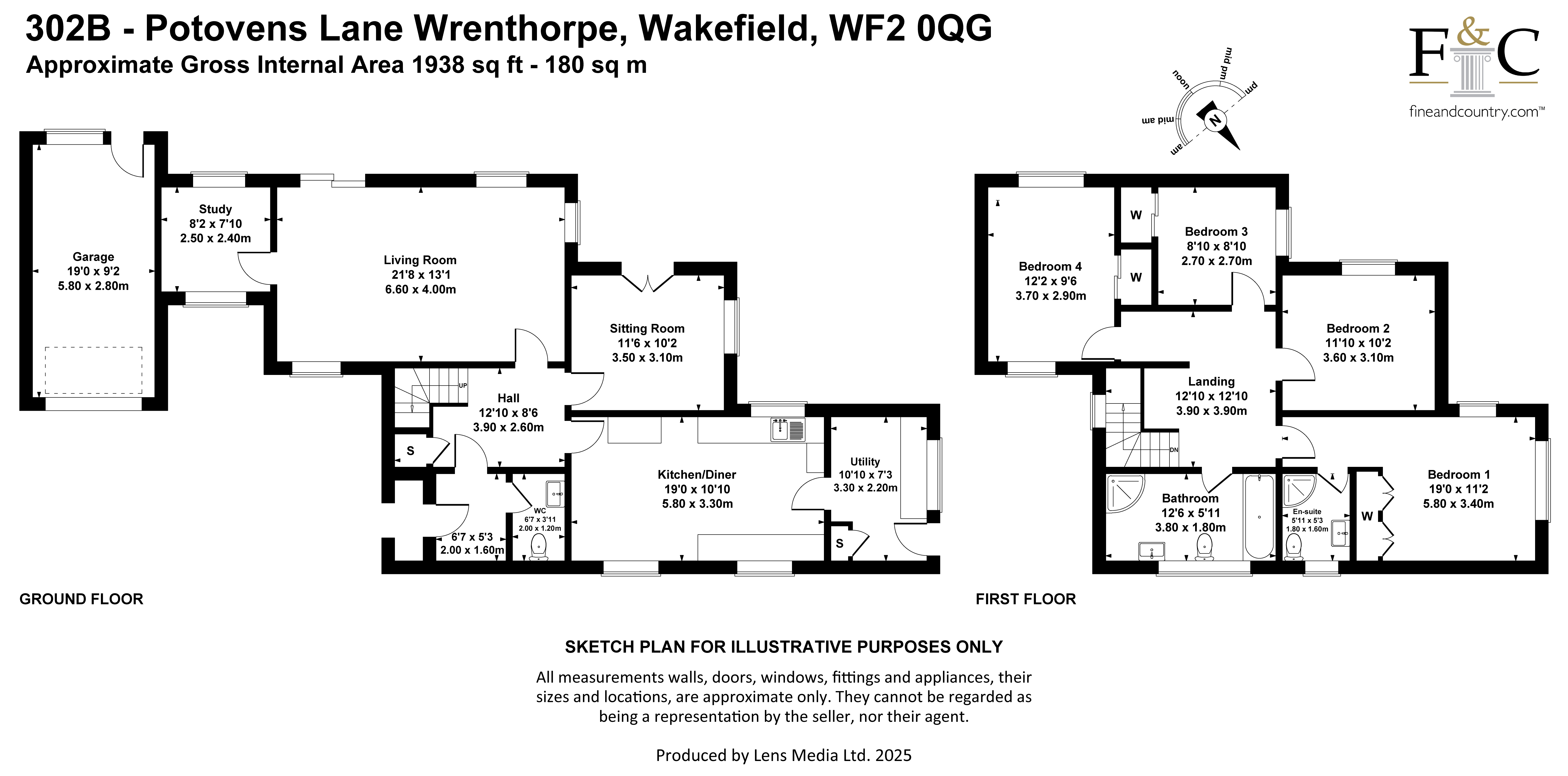 302B, Potovens Lane, Wakefield floorplan