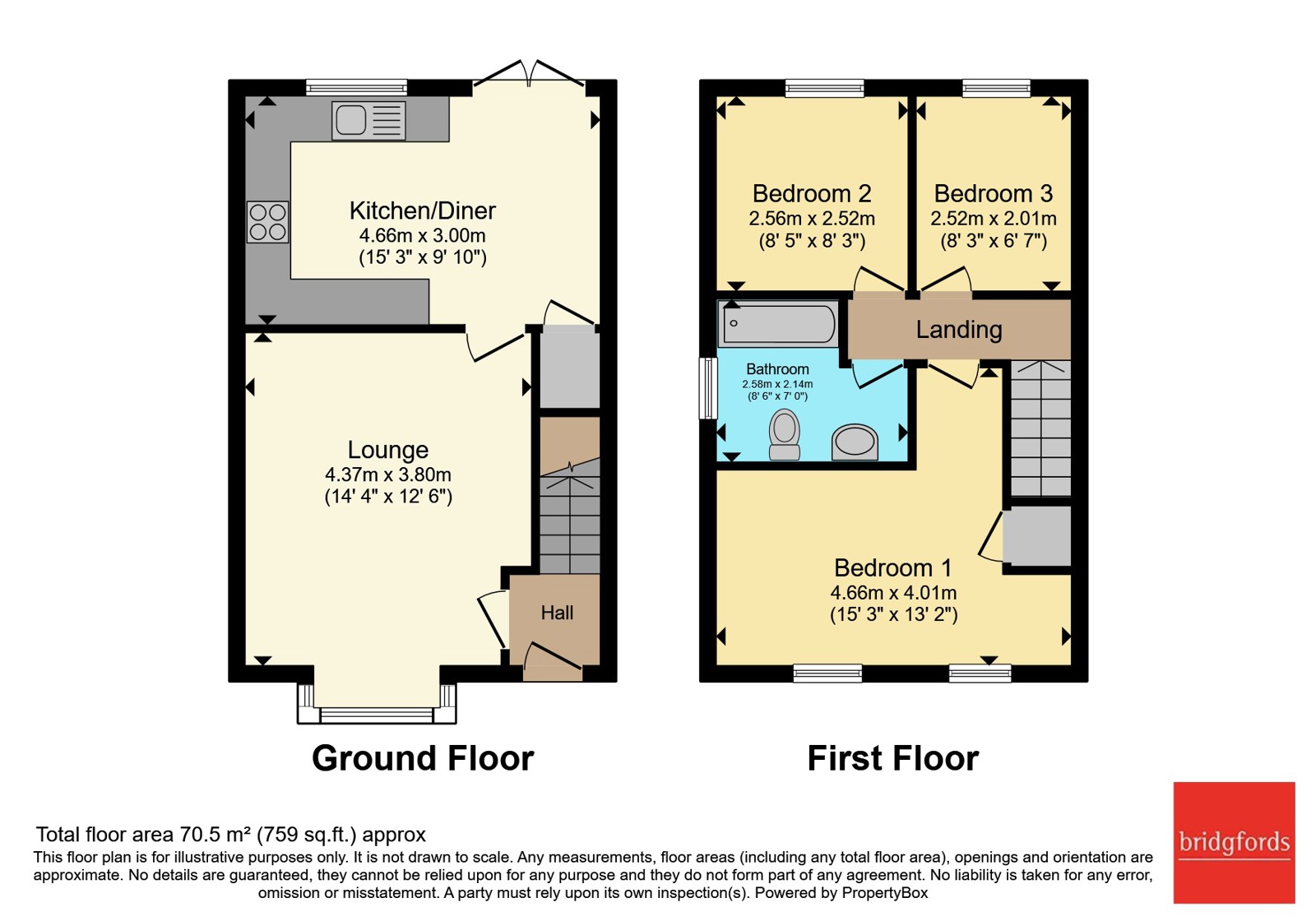 3, Pontefract Close, Manchester floorplan