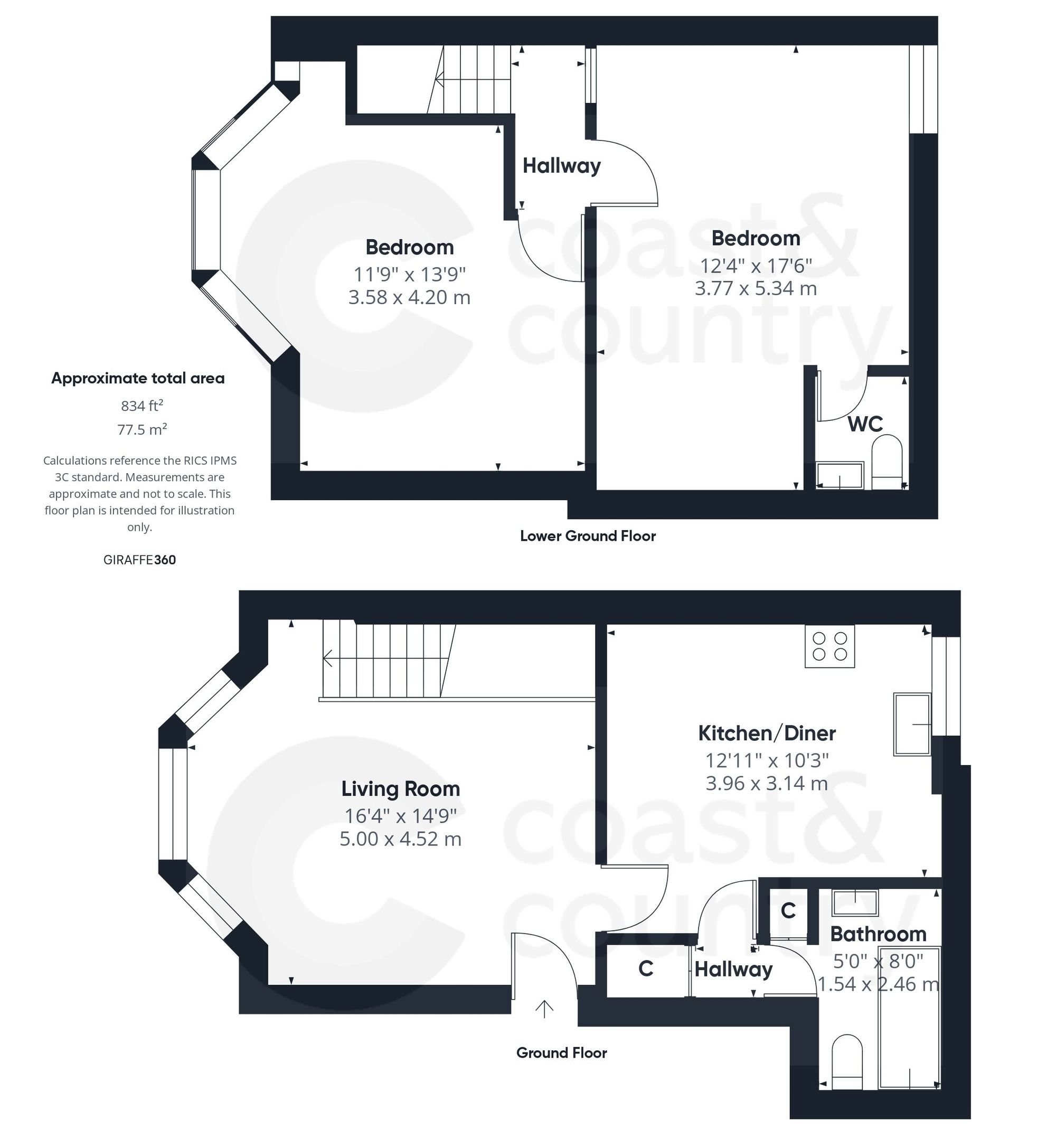 9B Courtland Road, Paignton floorplan