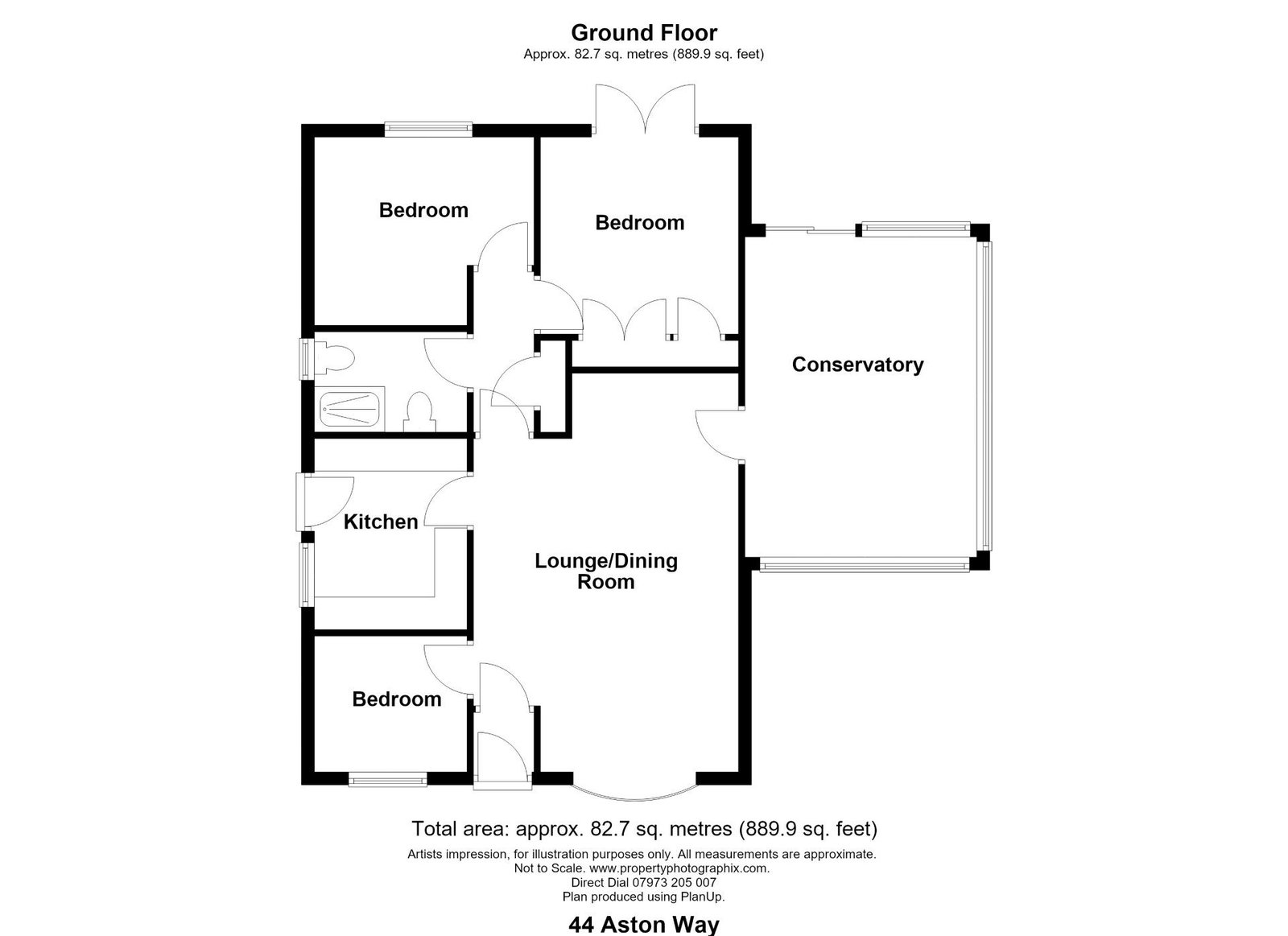 44, Aston Way, Oswestry floorplan
