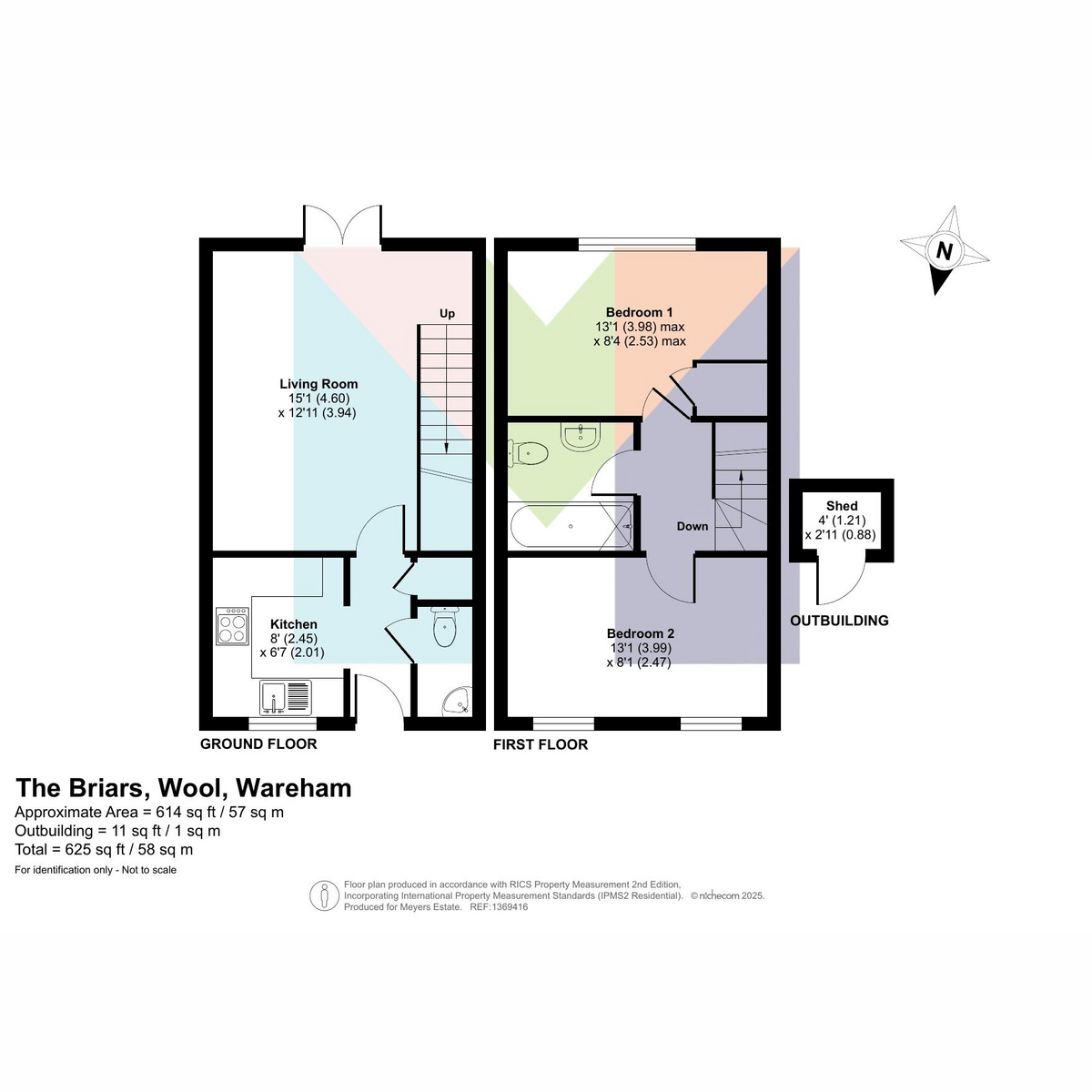 46 The Briars, Wool, Wareham floorplan