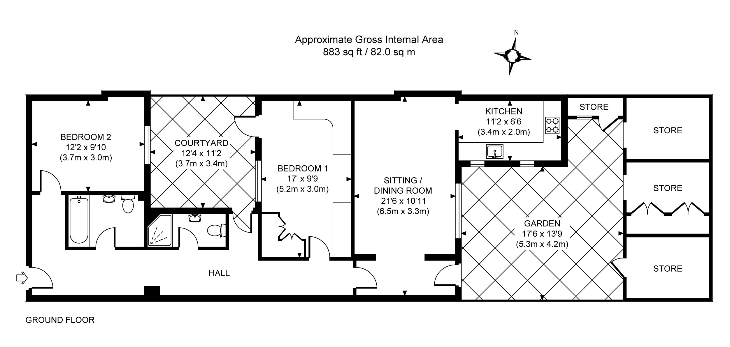 25c, Brunswick Square, Hove floorplan
