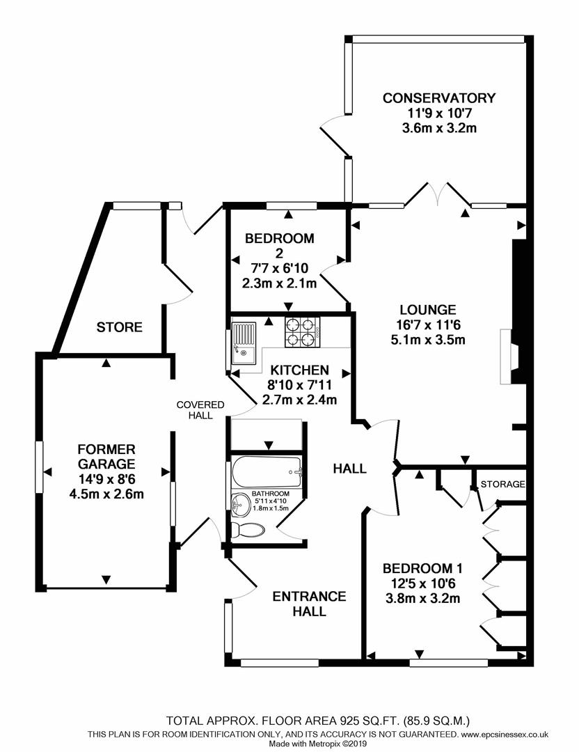 2 Bedrooms Semi-detached bungalow for sale in Ongar Road, Kelvedon Hatch, Brentwood CM15