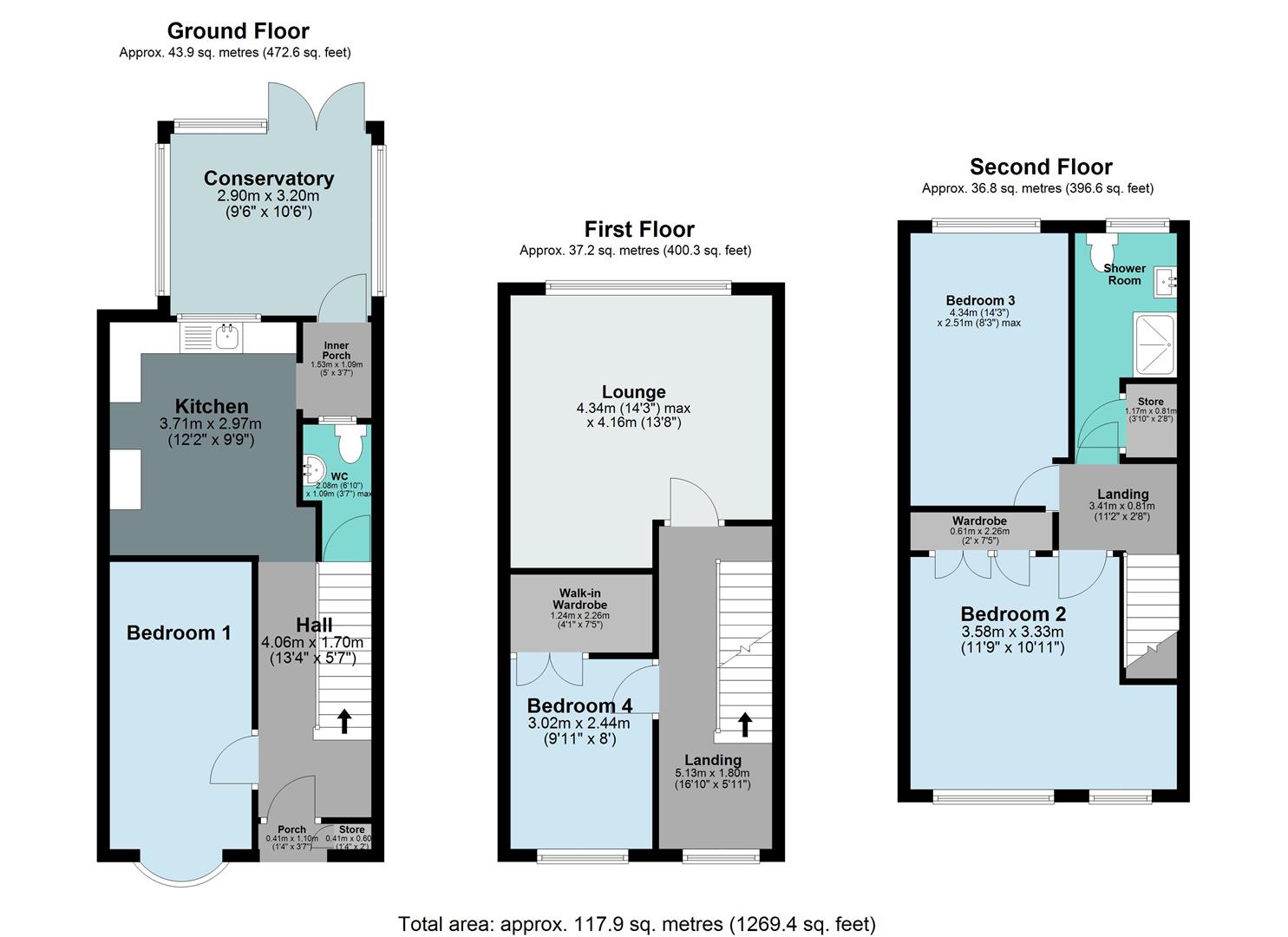 25, Wheatfield Close, Birmingham floorplan